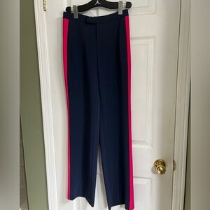rag & bone Navy Blue Trousers with Hot Pink Stripe